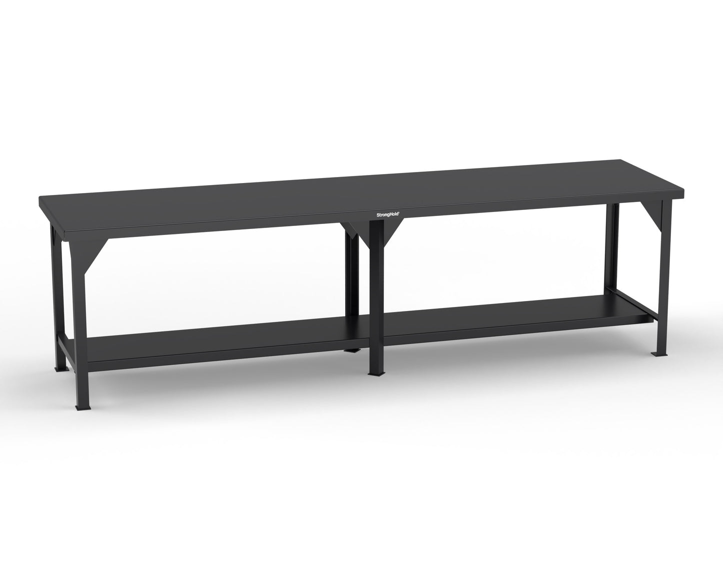 Extreme Duty 7 GA Shop Table with 1 Shelf - 120 In. W x 30 In. D x 34 In. H - T12030-9005