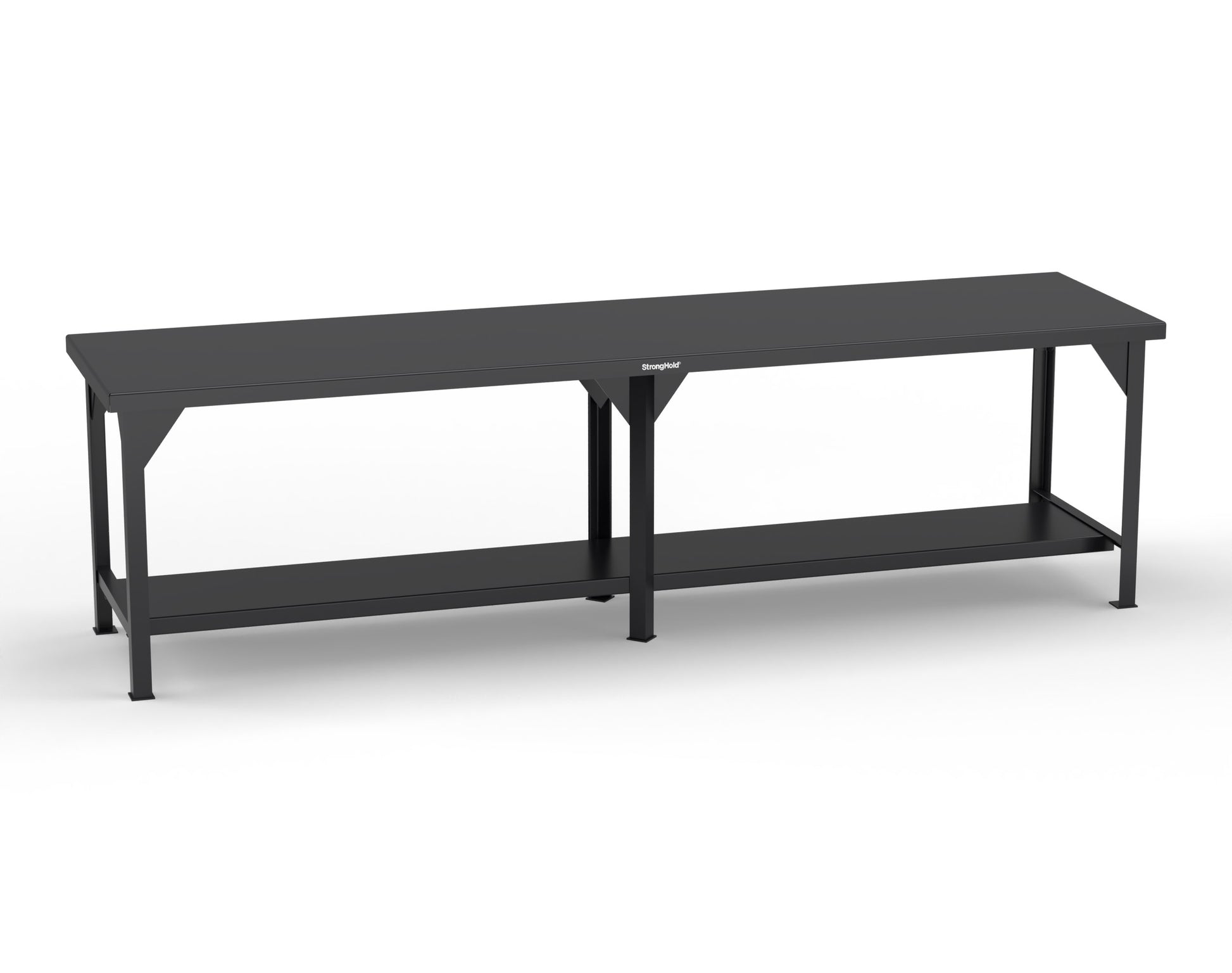 Extreme Duty 7 GA Shop Table with 1 Shelf - 120 In. W x 30 In. D x 34 In. H - T12030-9005