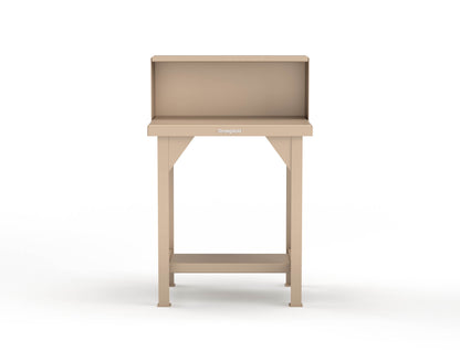 Extreme Duty 7 GA Shop Table with Riser Shelf - 30 In. W x 24 In. D x 46 In. H - T3024RS-1019