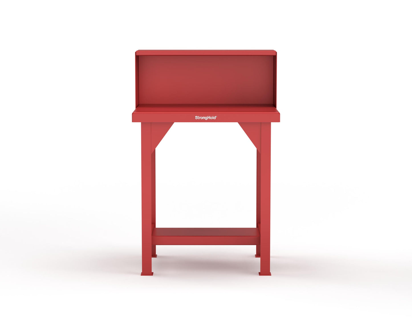 Extreme Duty 7 GA Shop Table with Riser Shelf - 30 In. W x 24 In. D x 46 In. H - T3024RS-3001