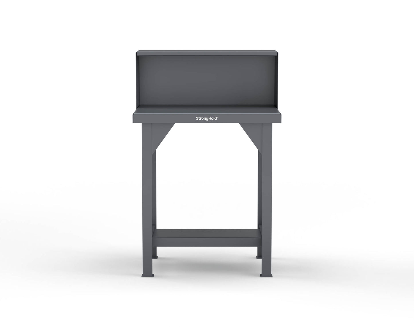 Extreme Duty 7 GA Shop Table with Riser Shelf - 30 In. W x 24 In. D x 46 In. H - T3024RS-7024