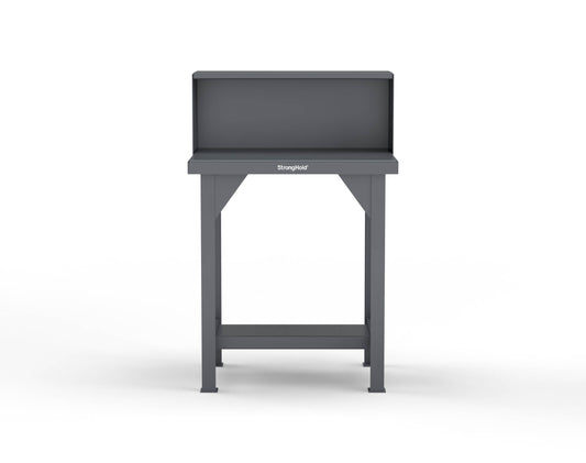 Extreme Duty 7 GA Shop Table with Riser Shelf - 30 In. W x 24 In. D x 46 In. H - T3024RS-7024