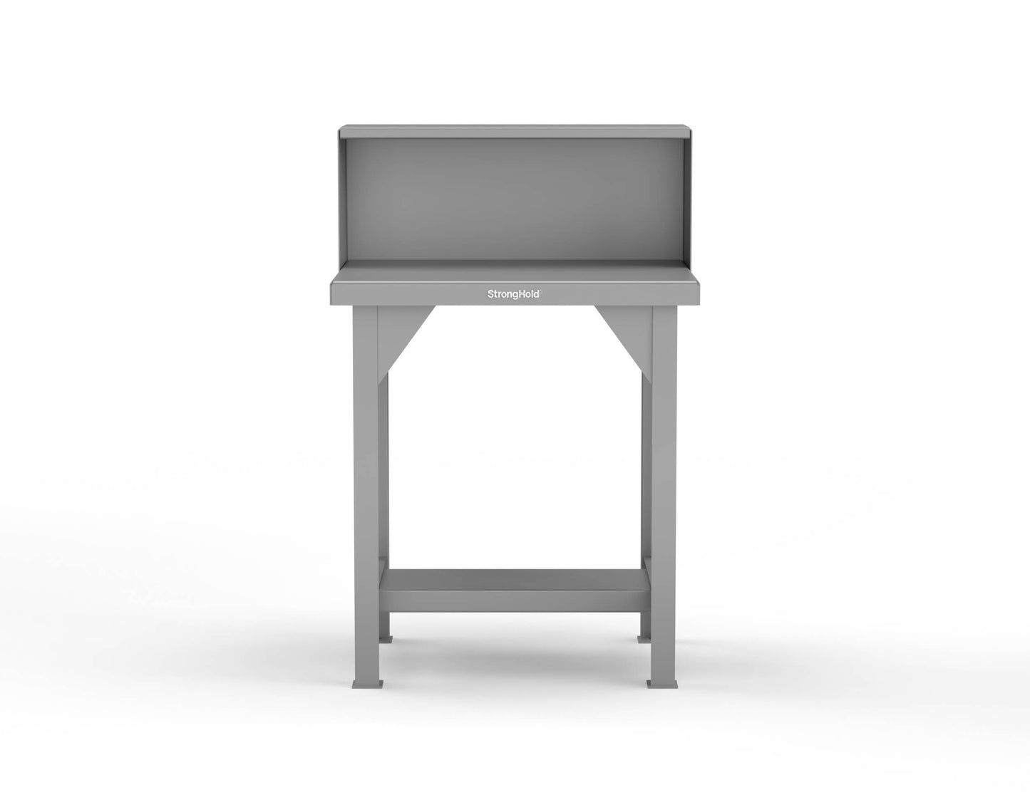 Extreme Duty 7 GA Shop Table with Riser Shelf - 30 In. W x 24 In. D x 46 In. H - T3024RS-7037