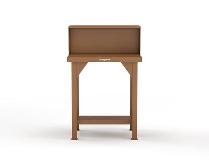 Extreme Duty 7 GA Shop Table with Riser Shelf - 30 In. W x 24 In. D x 46 In. H - T3024RS-8008