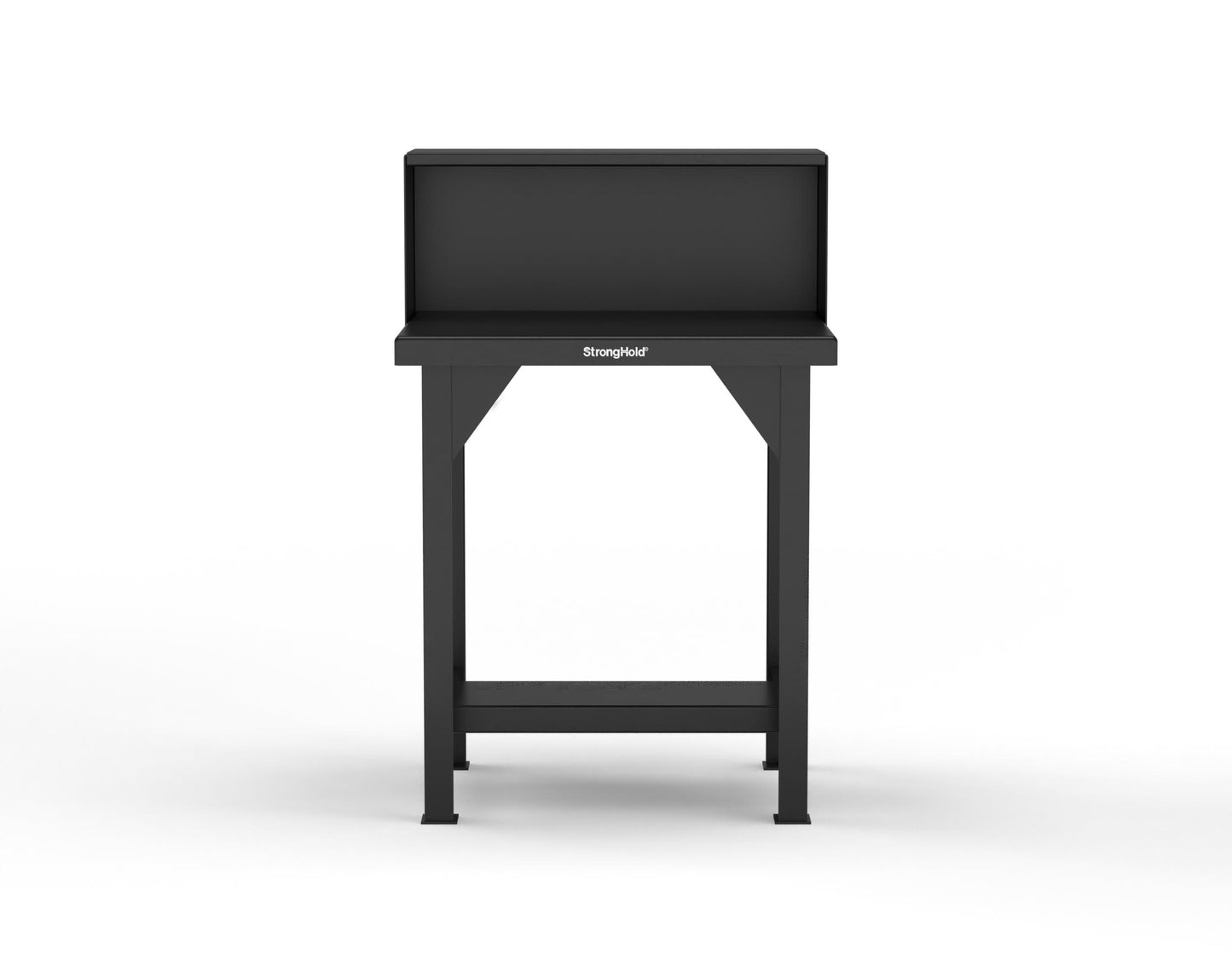 Extreme Duty 7 GA Shop Table with Riser Shelf - 30 In. W x 24 In. D x 46 In. H - T3024RS-9005