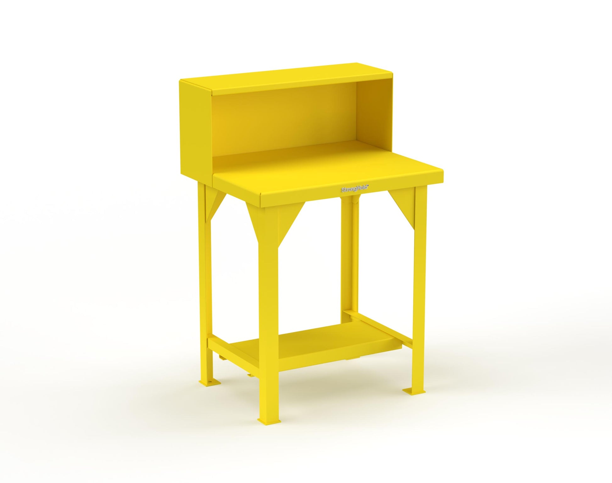 Extreme Duty 7 GA Shop Table with Riser Shelf - 30 In. W x 24 In. D x 46 In. H - T3024RS-1021