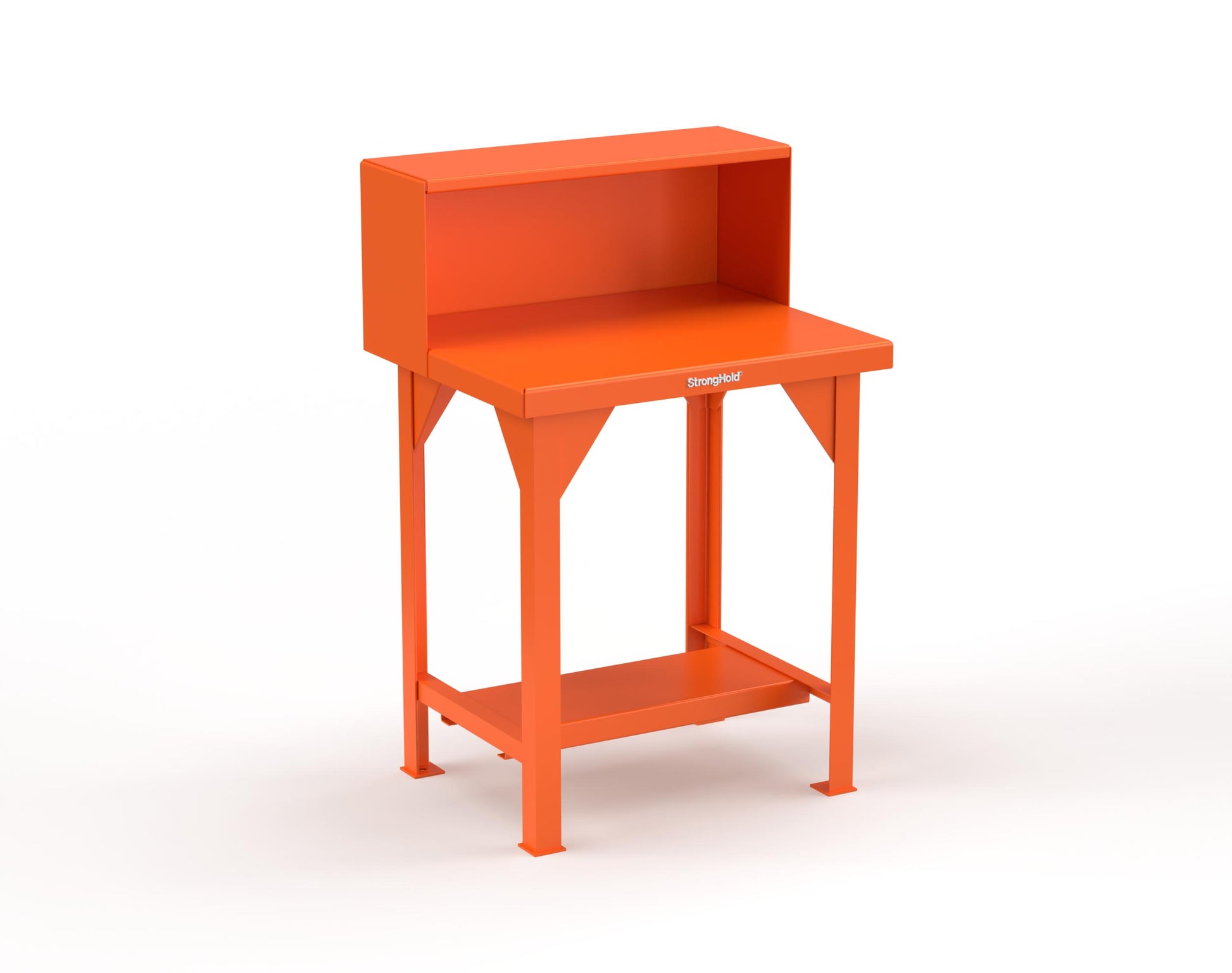 Extreme Duty 7 GA Shop Table with Riser Shelf - 30 In. W x 24 In. D x 46 In. H - T3024RS-2009