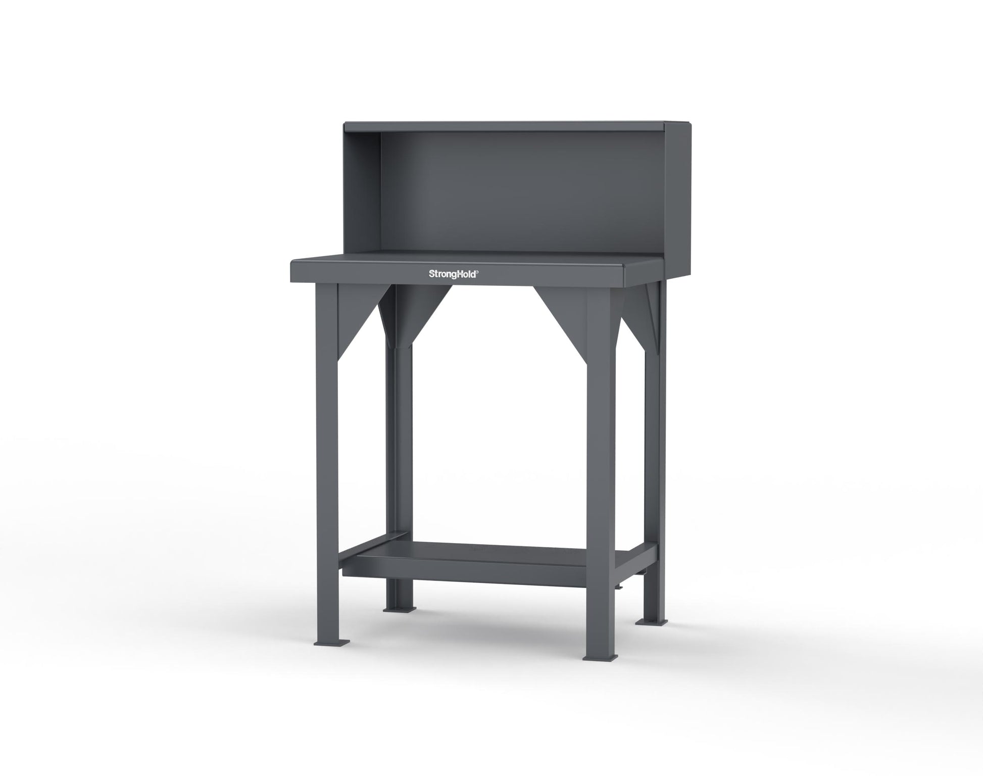 Extreme Duty 7 GA Shop Table with Riser Shelf - 30 In. W x 24 In. D x 46 In. H - T3024RS-7024