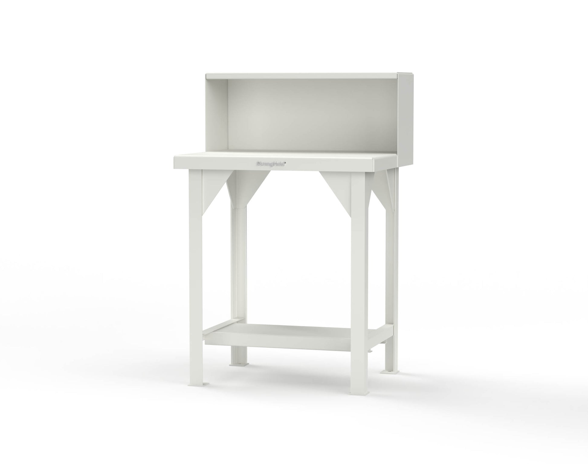 Extreme Duty 7 GA Shop Table with Riser Shelf - 30 In. W x 24 In. D x 46 In. H - T3024RS-9003