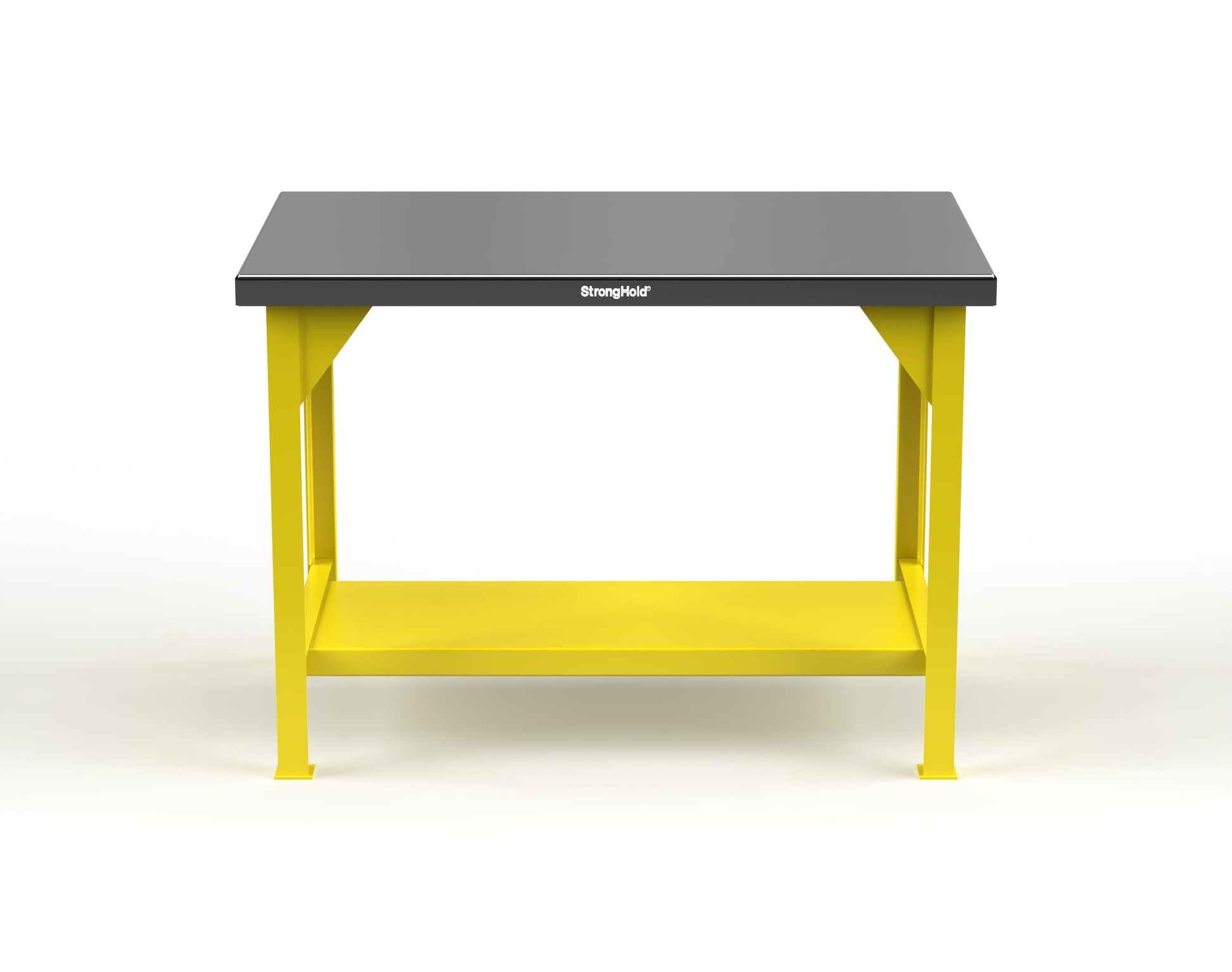 Extreme Duty 7 GA Shop Table with Stainless Steel Top, 1 Shelf - 48 In. W x 30 In. D x 34 In. H - T4830-SSTOP-1021