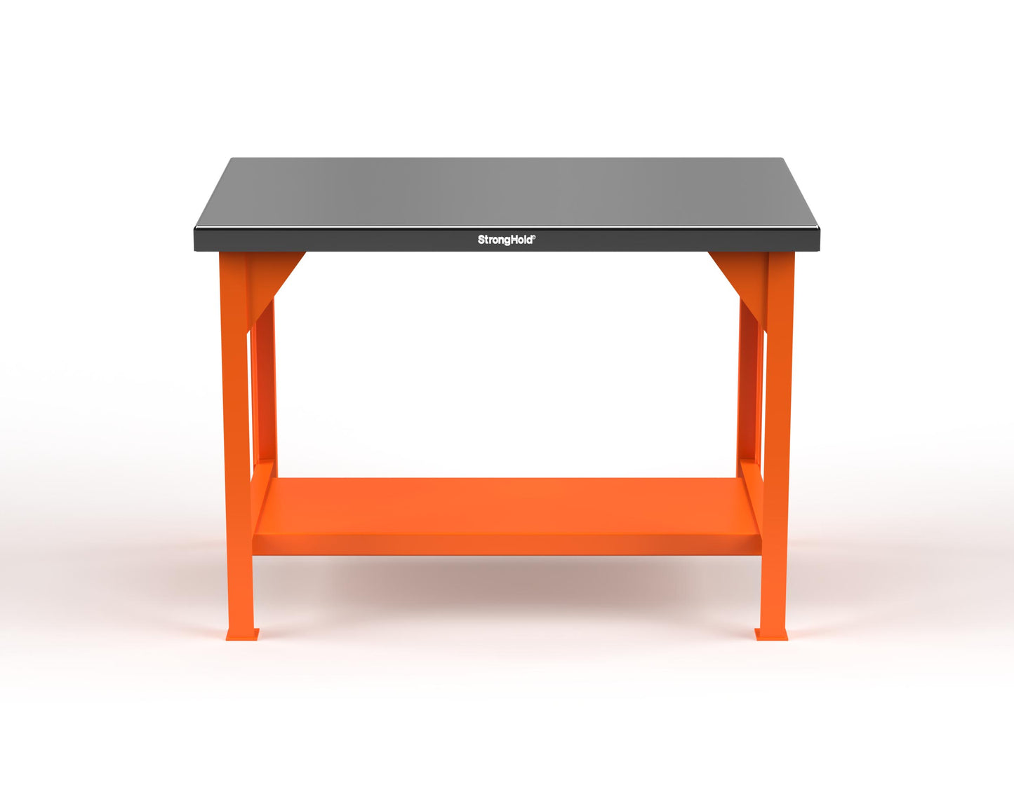 Extreme Duty 7 GA Shop Table with Stainless Steel Top, 1 Shelf - 48 In. W x 30 In. D x 34 In. H - T4830-SSTOP-2009