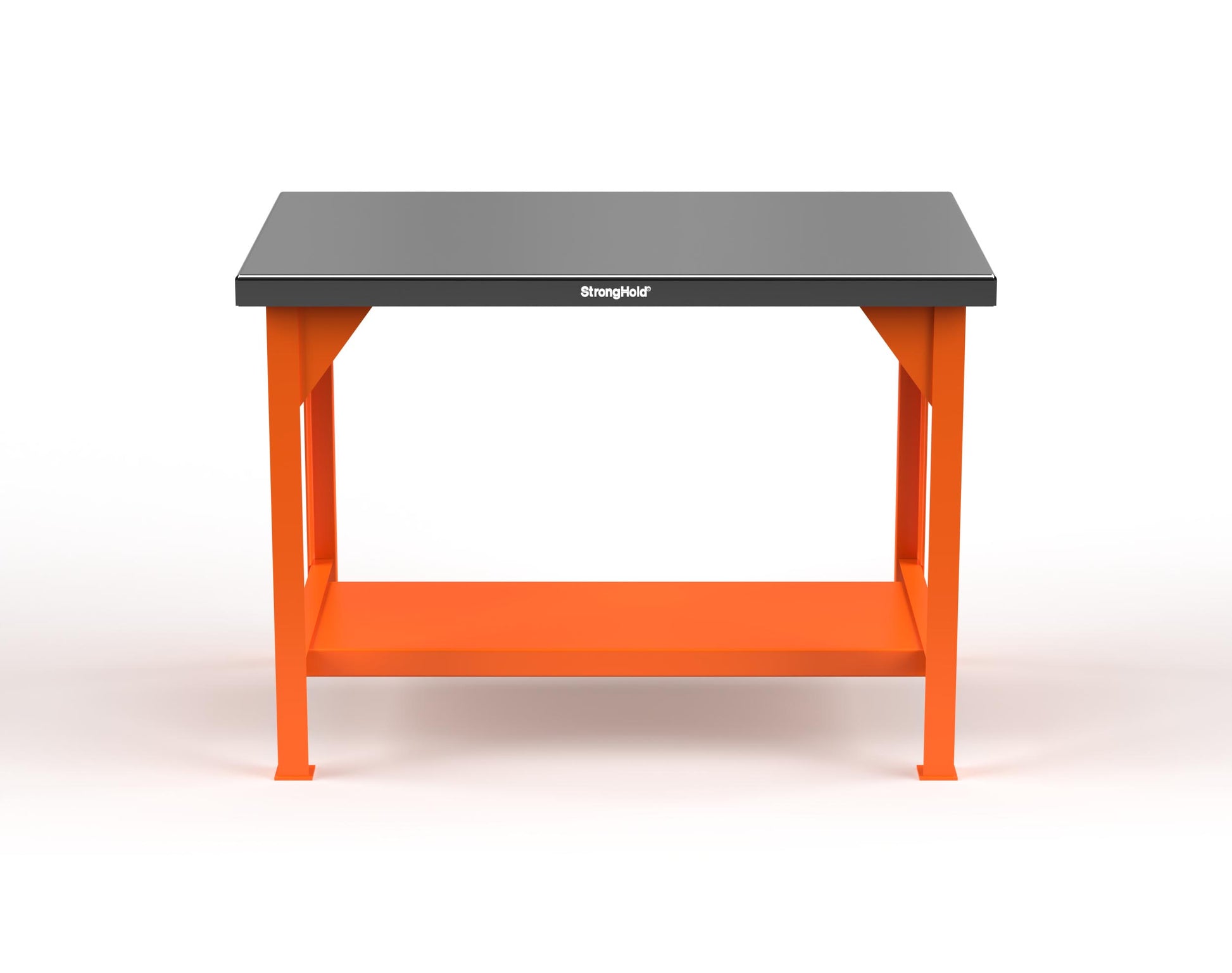 Extreme Duty 7 GA Shop Table with Stainless Steel Top, 1 Shelf - 48 In. W x 30 In. D x 34 In. H - T4830-SSTOP-2009
