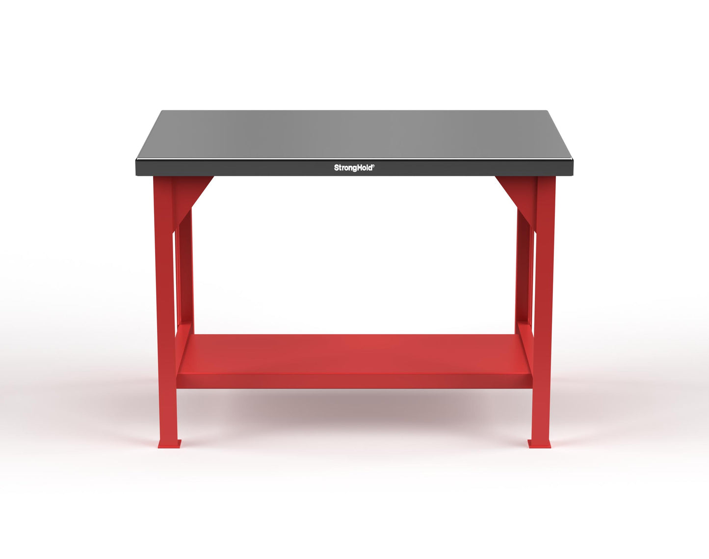 Extreme Duty 7 GA Shop Table with Stainless Steel Top, 1 Shelf - 48 In. W x 30 In. D x 34 In. H - T4830-SSTOP-3001