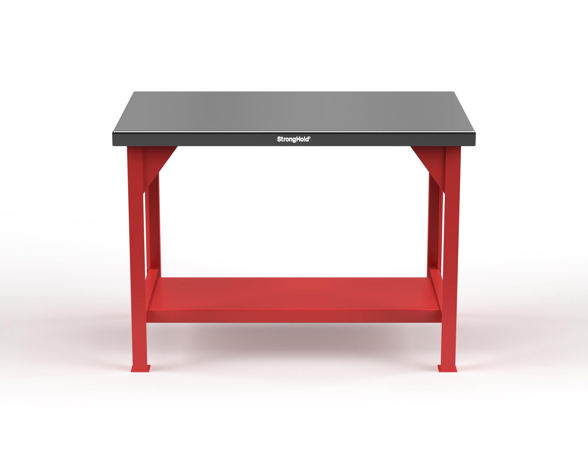 Extreme Duty 7 GA Shop Table with Stainless Steel Top, 1 Shelf - 48 In. W x 30 In. D x 34 In. H - T4830-SSTOP-3001