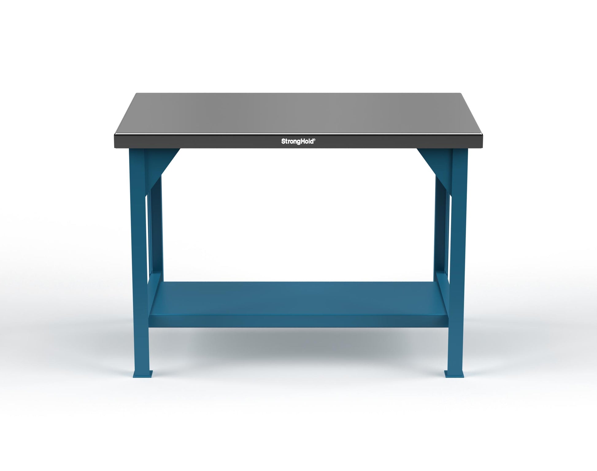 Extreme Duty 7 GA Shop Table with Stainless Steel Top, 1 Shelf - 48 In. W x 30 In. D x 34 In. H - T4830-SSTOP-5001