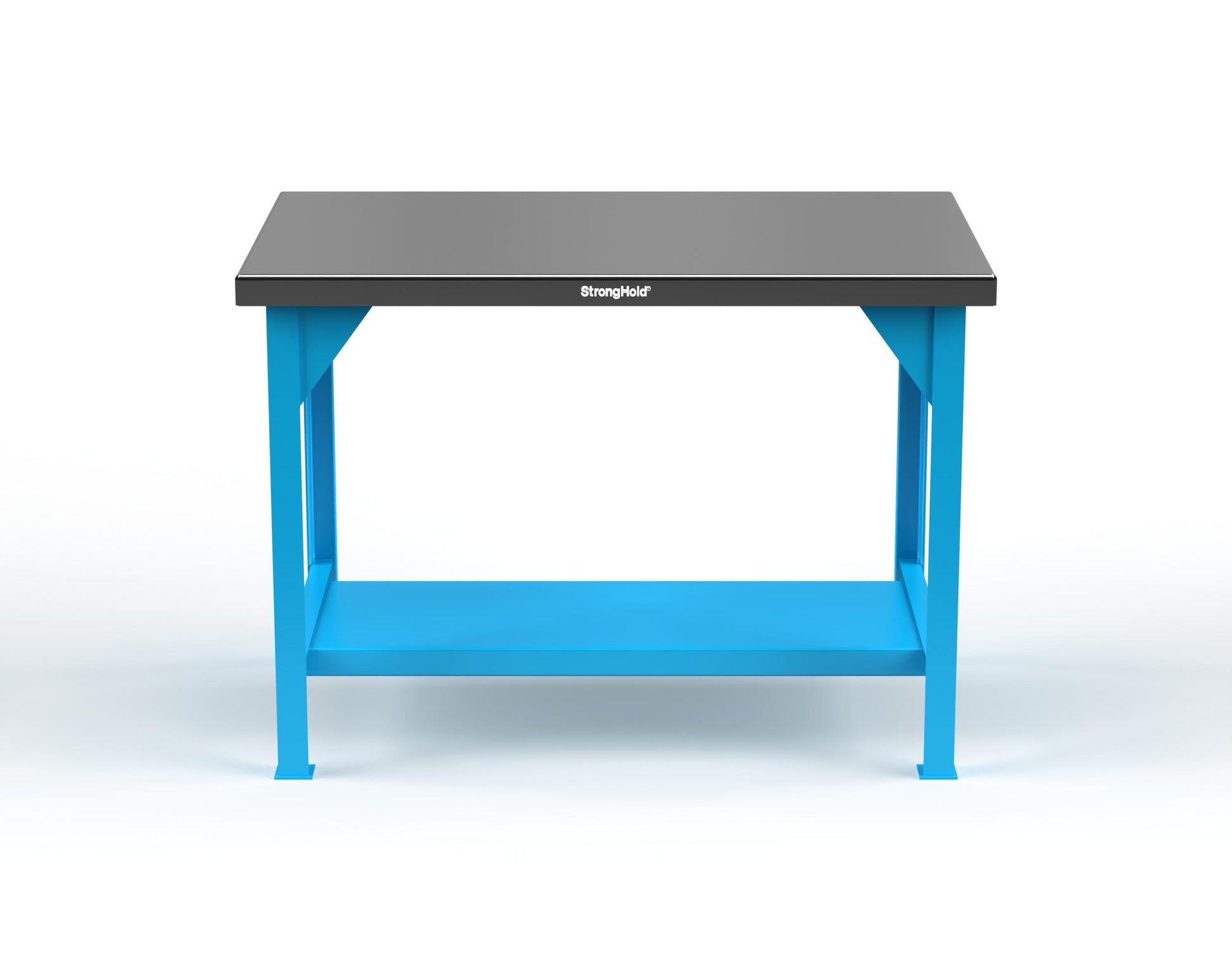Extreme Duty 7 GA Shop Table with Stainless Steel Top, 1 Shelf - 48 In. W x 30 In. D x 34 In. H - T4830-SSTOP-5012