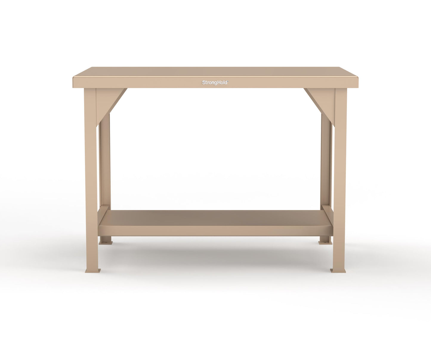 Extreme Duty 7 GA Shop Table with 1 Shelf - 48 In. W x 30 In. D x 34 In. H - T4830-1019