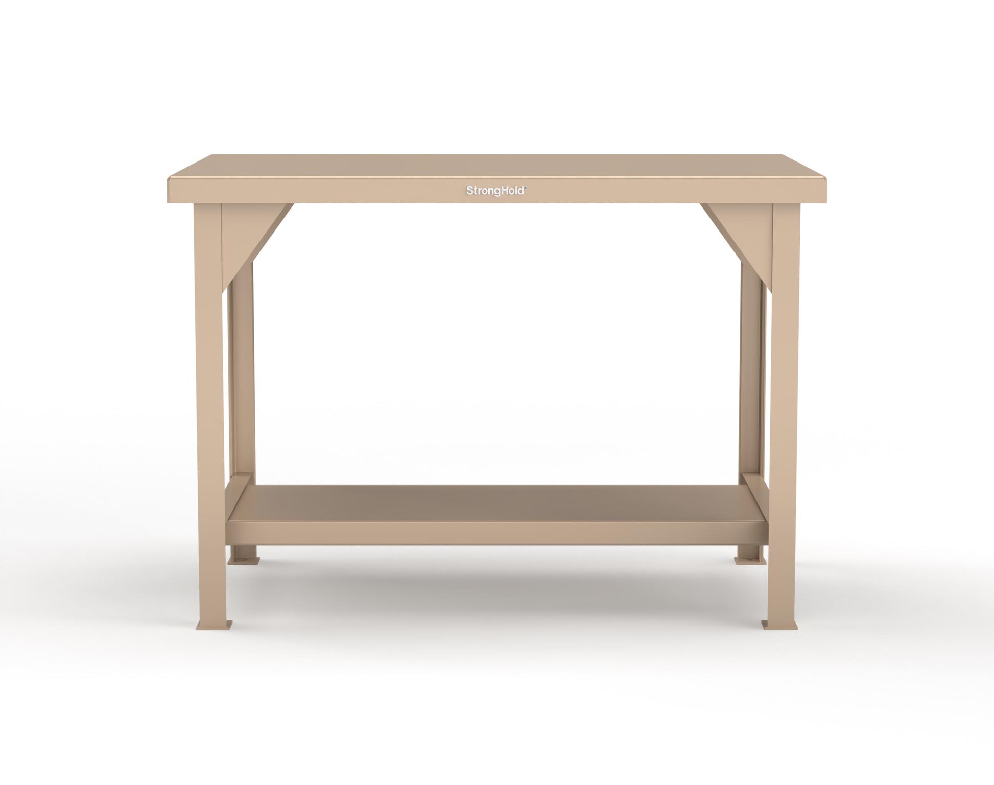 Extreme Duty 7 GA Shop Table with 1 Shelf - 48 In. W x 30 In. D x 34 In. H - T4830-1019