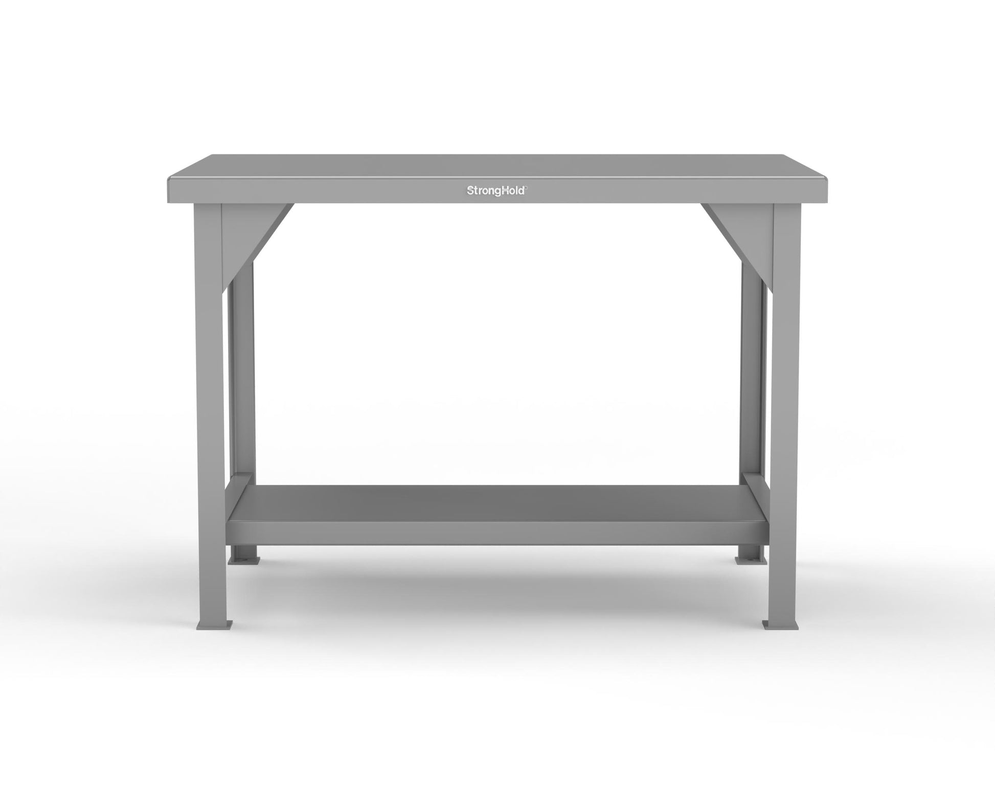 Extreme Duty 7 GA Shop Table with 1 Shelf - 48 In. W x 30 In. D x 34 In. H - T4830-7037