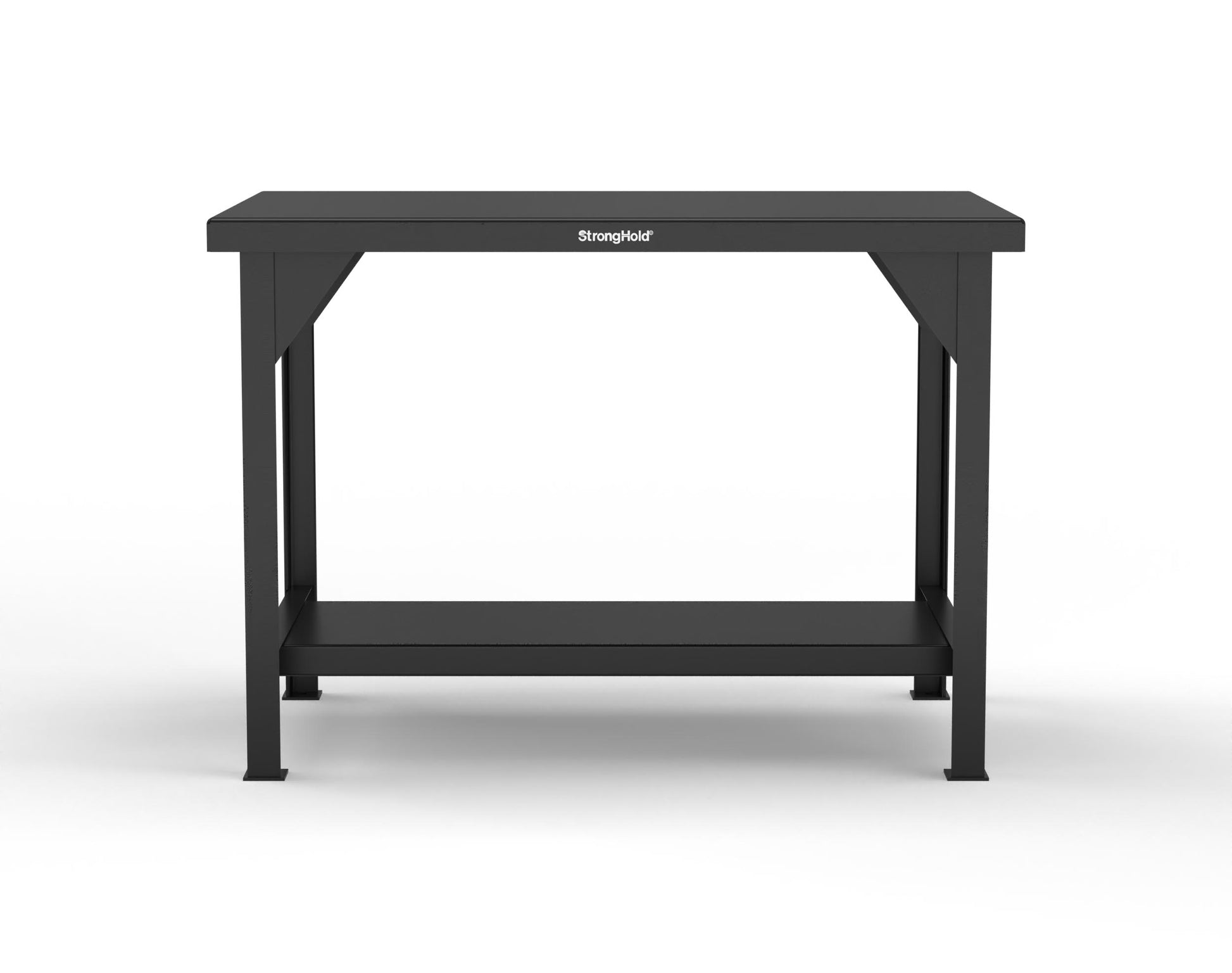 Extreme Duty 7 GA Shop Table with 1 Shelf - 48 In. W x 30 In. D x 34 In. H - T4830-9005