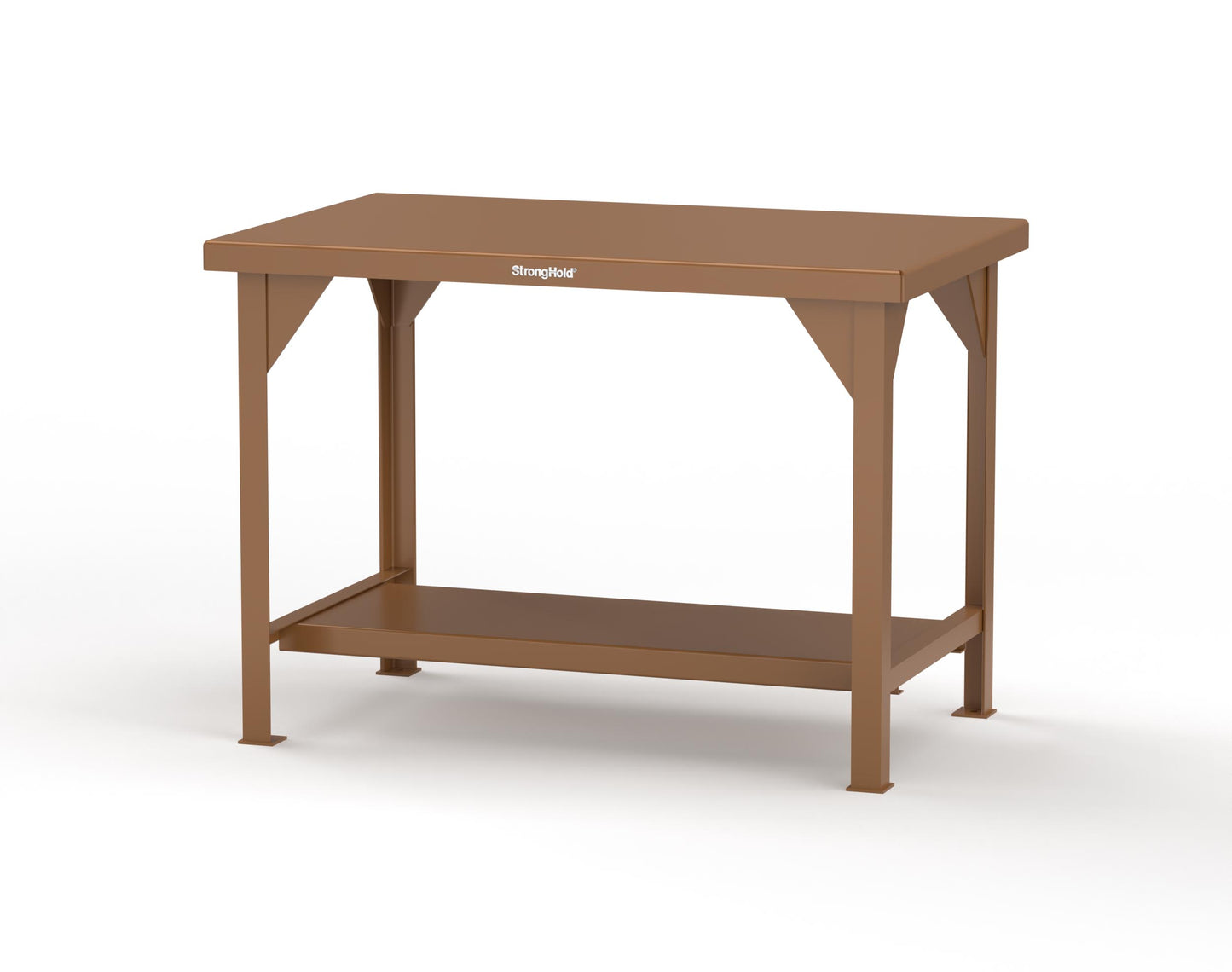 Extreme Duty 7 GA Shop Table with 1 Shelf - 48 In. W x 30 In. D x 34 In. H - T4830-8008