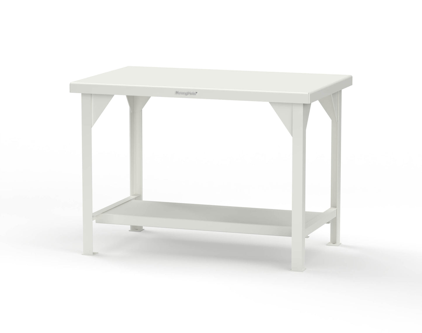 Extreme Duty 7 GA Shop Table with 1 Shelf - 48 In. W x 30 In. D x 34 In. H - T4830-9003