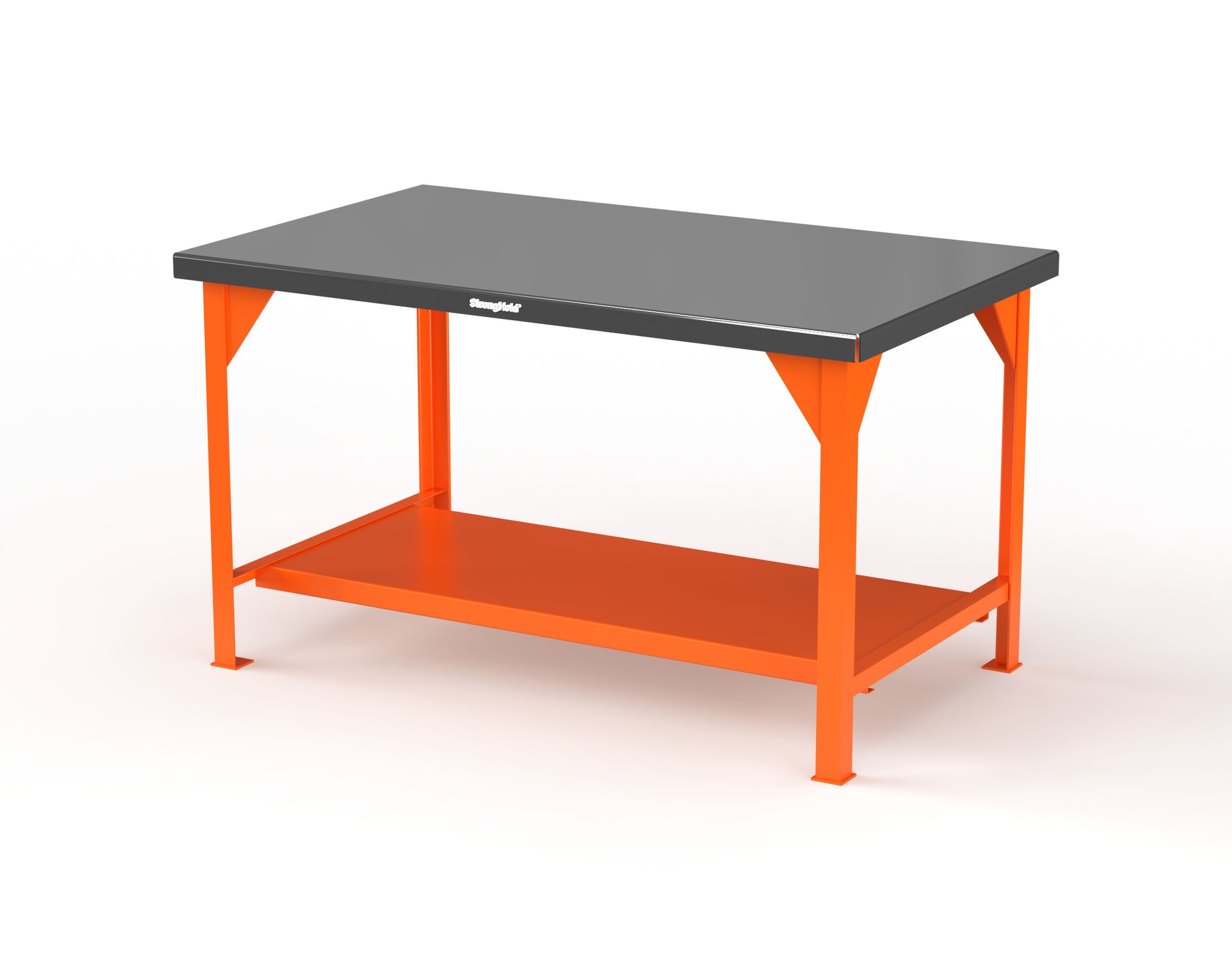 Extreme Duty 7 GA Shop Table with Stainless Steel Top, 1 Shelf - 60 In. W x 36 In. D x 34 In. H - T6036-SSTOP-7024 - T6036-SSTOP-2009