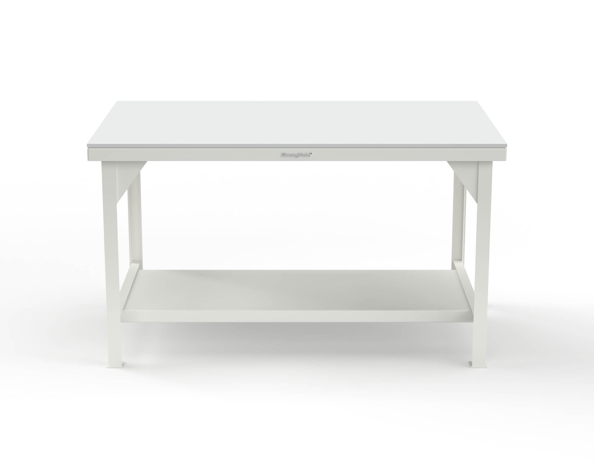 Extreme Duty 7 GA Shop Table with UHMW Top, 1 Shelf - 60 In. W x 36 In. D x 34 In. H - T6036-UHMW-9003
