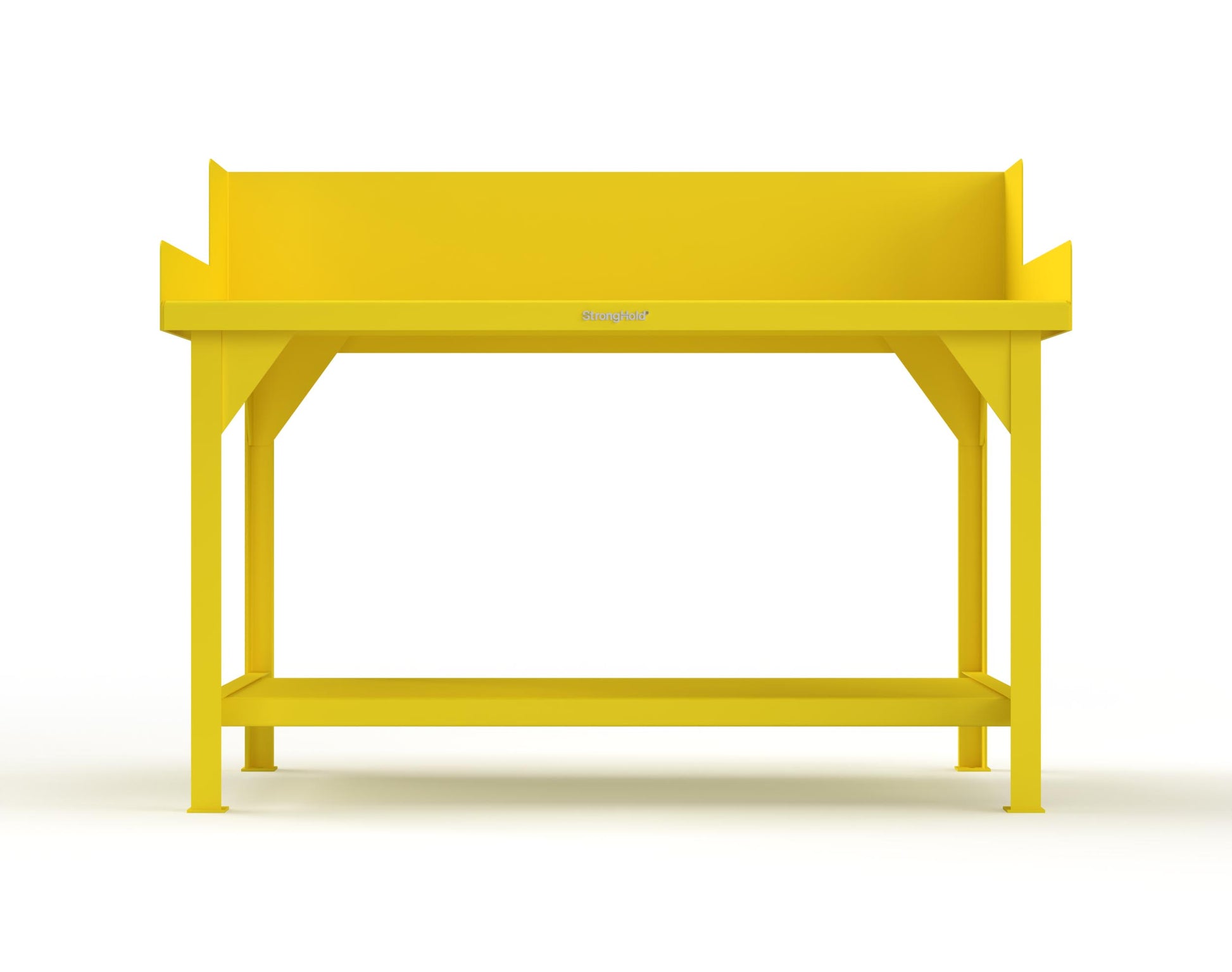 Extreme Duty 7 GA Shop Table with Side Guards, 1 Shelf - 60 In. W x 36 In. D x 46 In. H - T6036SG-1021