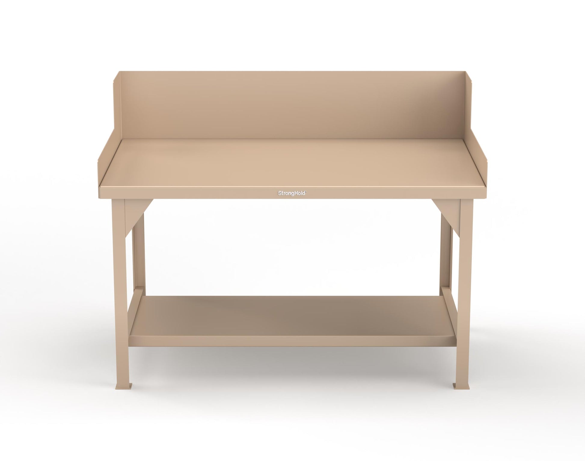 Extreme Duty 7 GA Shop Table with Side Guards, 1 Shelf - 60 In. W x 36 In. D x 46 In. H - T6036SG-1019