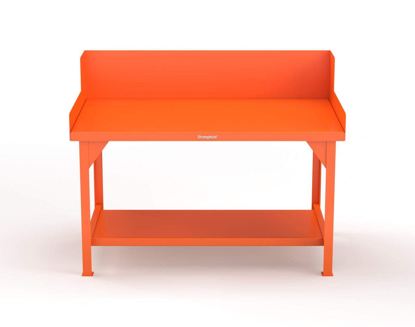 Extreme Duty 7 GA Shop Table with Side Guards, 1 Shelf - 60 In. W x 36 In. D x 46 In. H - T6036SG-2009
