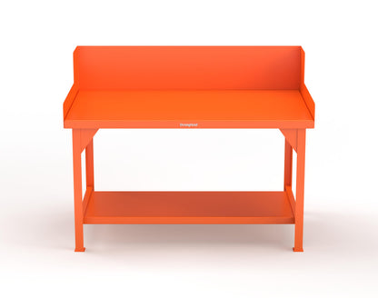 Extreme Duty 7 GA Shop Table with Side Guards, 1 Shelf - 60 In. W x 36 In. D x 46 In. H - T6036SG-2009