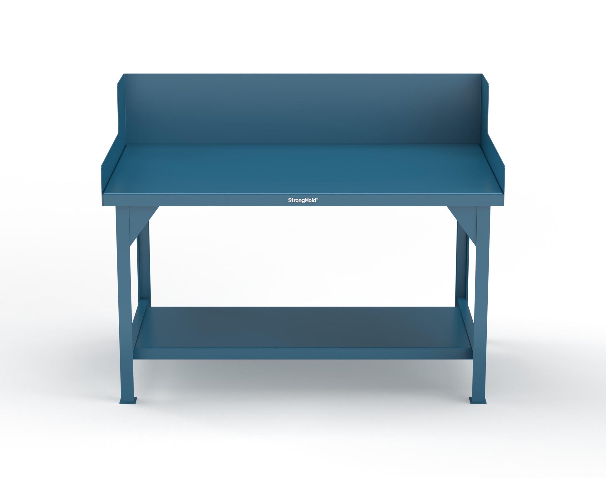 Extreme Duty 7 GA Shop Table with Side Guards, 1 Shelf - 60 In. W x 36 In. D x 46 In. H - T6036SG-5001
