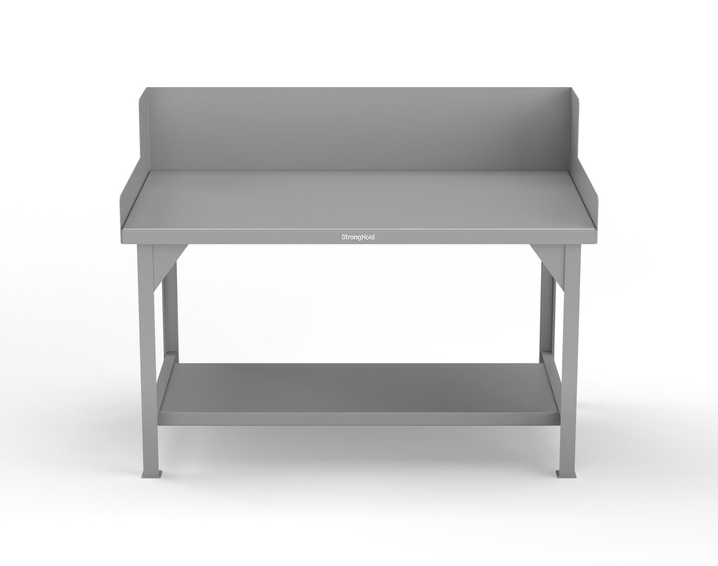 Extreme Duty 7 GA Shop Table with Side Guards, 1 Shelf - 60 In. W x 36 In. D x 46 In. H - T6036SG-7037