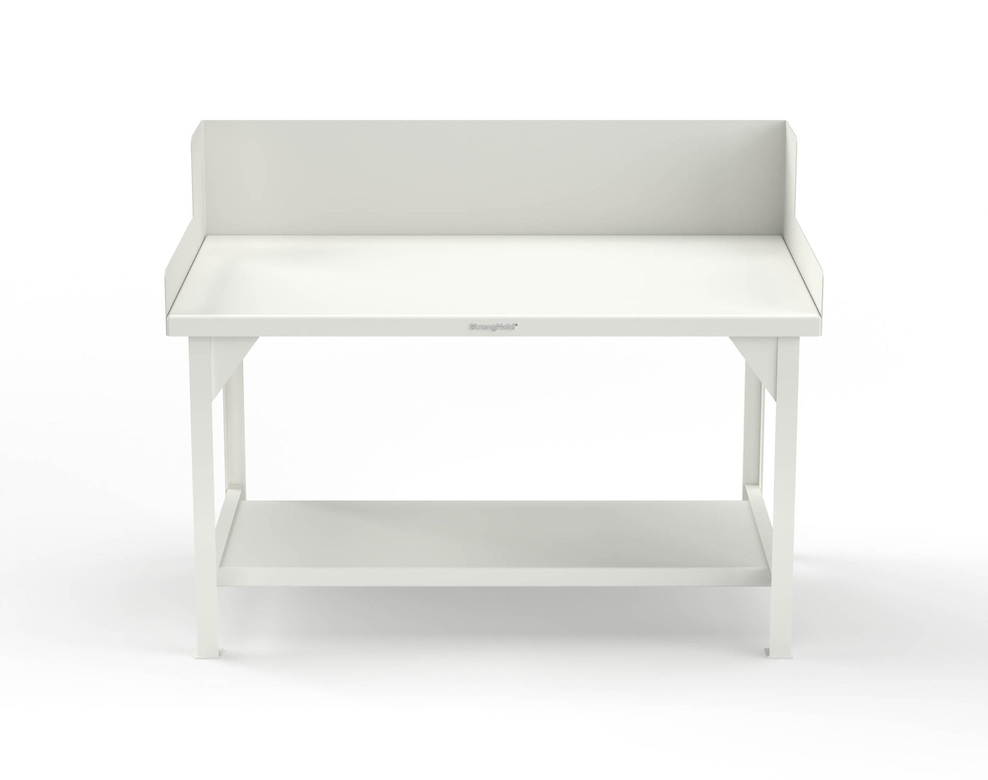 Extreme Duty 7 GA Shop Table with Side Guards, 1 Shelf - 60 In. W x 36 In. D x 46 In. H - T6036SG-9003