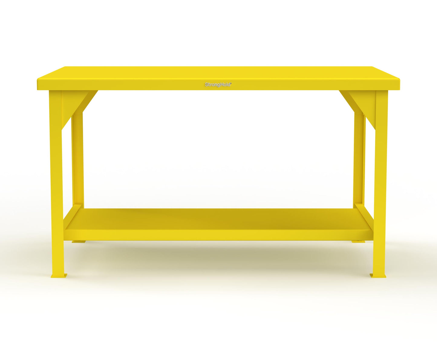 Extreme Duty 7 GA Shop Table with 1 Shelf - 60 In. W x 36 In. D x 34 In. H - T6036-1021