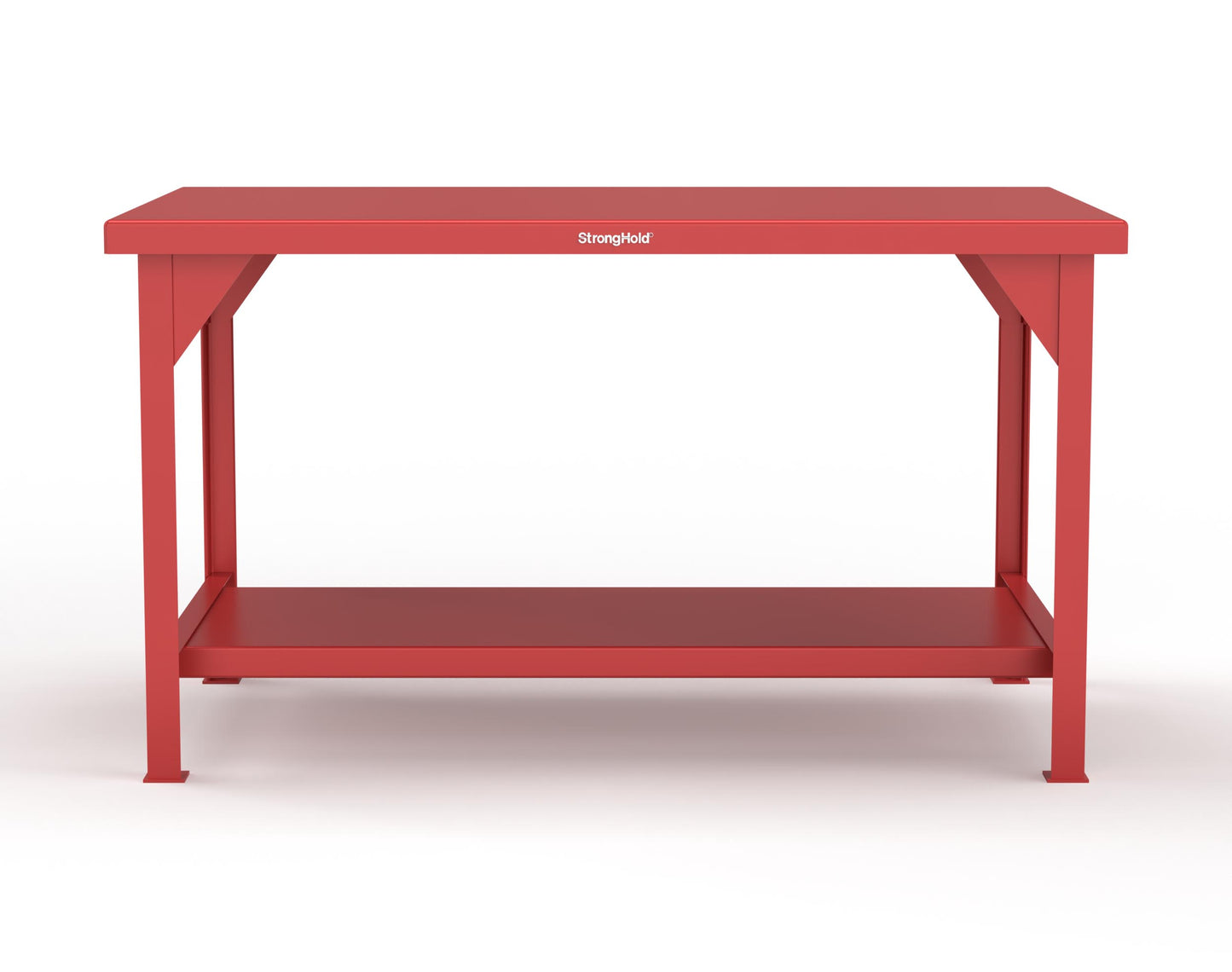 Extreme Duty 7 GA Shop Table with 1 Shelf - 60 In. W x 36 In. D x 34 In. H - T6036-3001