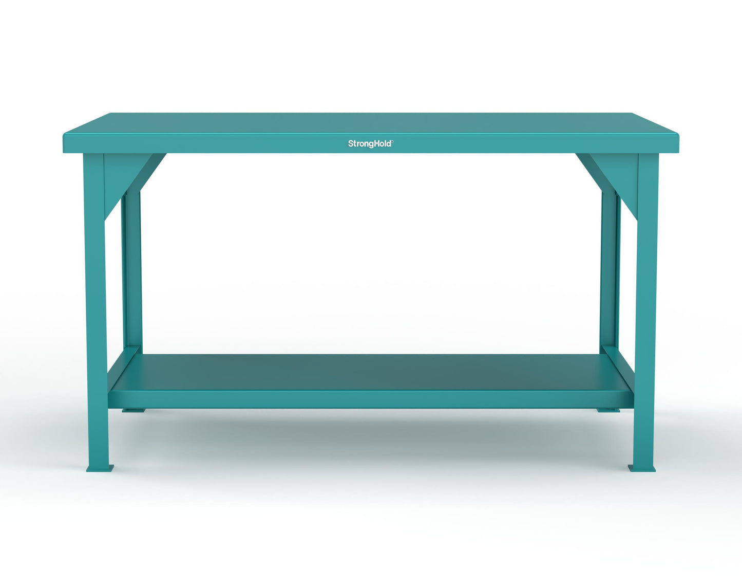 Extreme Duty 7 GA Shop Table with 1 Shelf - 60 In. W x 36 In. D x 34 In. H - T6036-5021