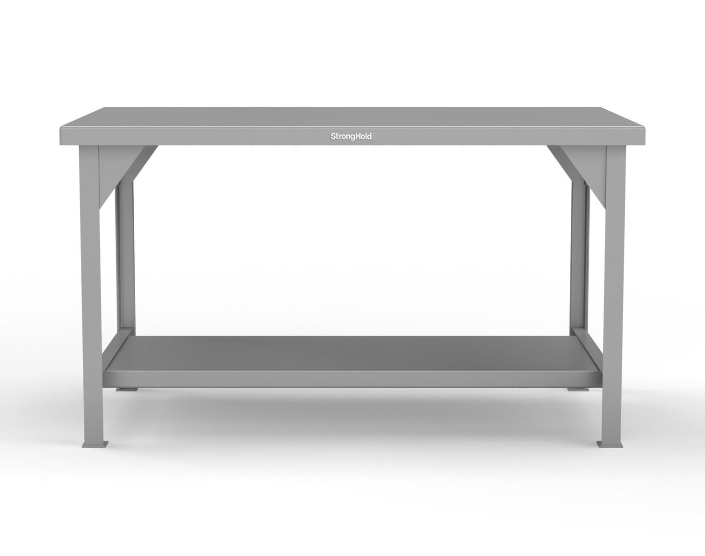 Extreme Duty 7 GA Shop Table with 1 Shelf - 60 In. W x 36 In. D x 34 In. H - T6036-7037