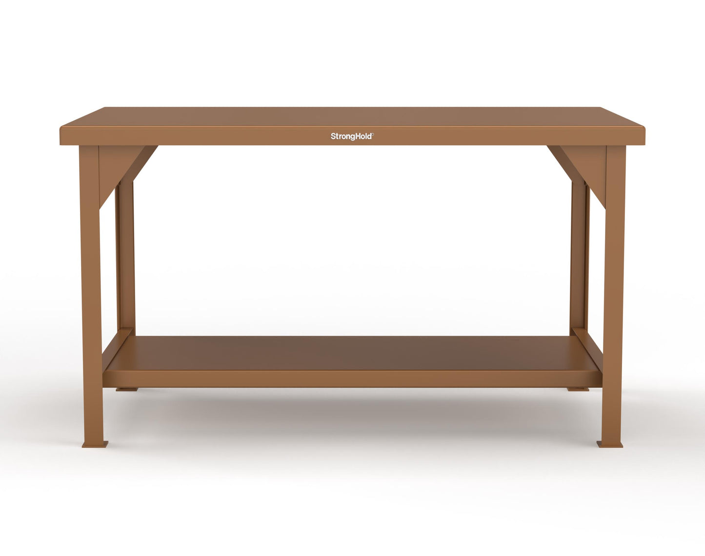 Extreme Duty 7 GA Shop Table with 1 Shelf - 60 In. W x 36 In. D x 34 In. H - T6036-8008