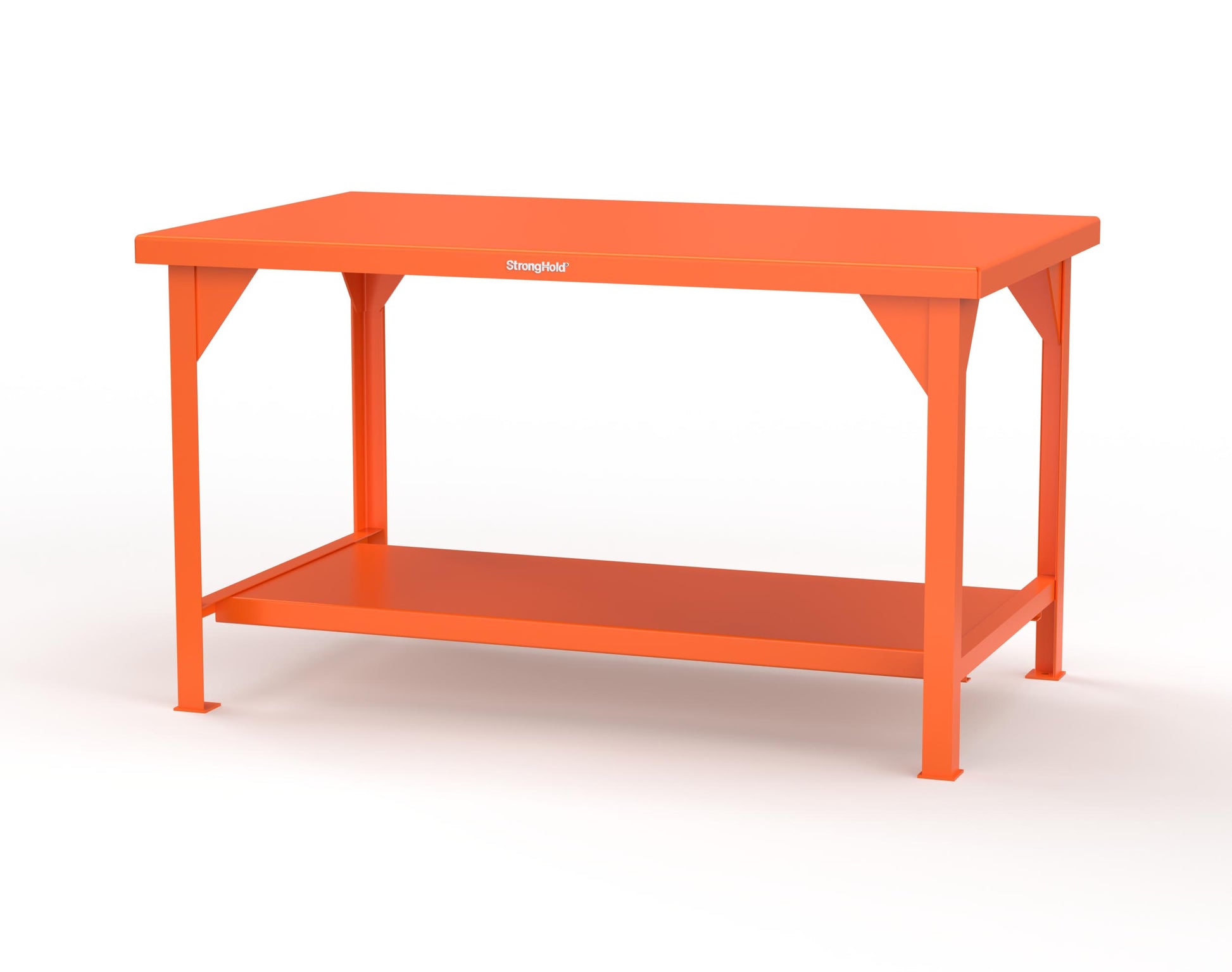 Extreme Duty 7 GA Shop Table with 1 Shelf - 60 In. W x 36 In. D x 34 In. H - T6036-2009