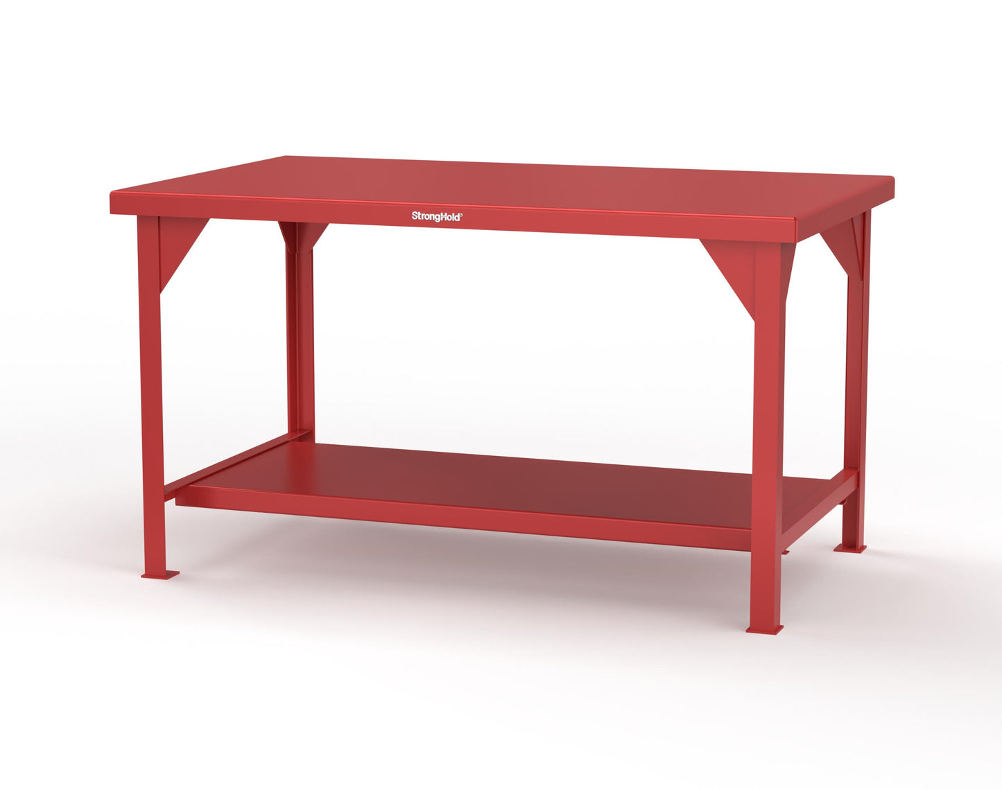 Extreme Duty 7 GA Shop Table with 1 Shelf - 60 In. W x 36 In. D x 34 In. H - T6036-3001