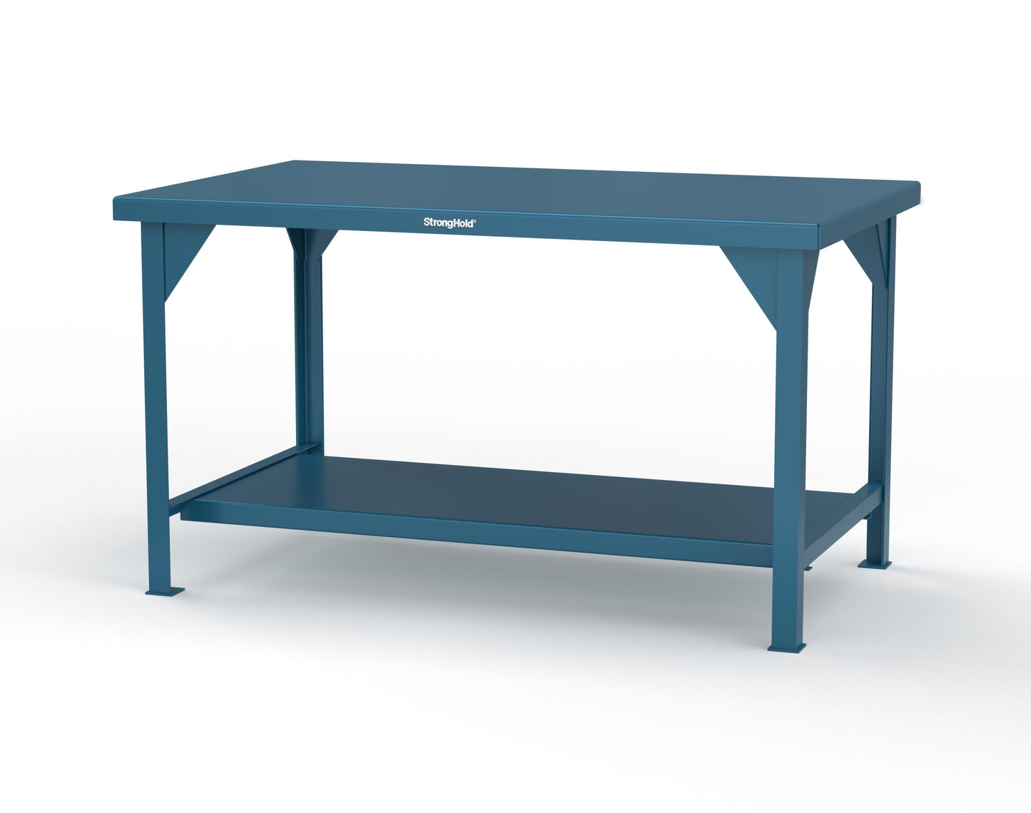 Extreme Duty 7 GA Shop Table with 1 Shelf - 60 In. W x 36 In. D x 34 In. H - T6036-5001