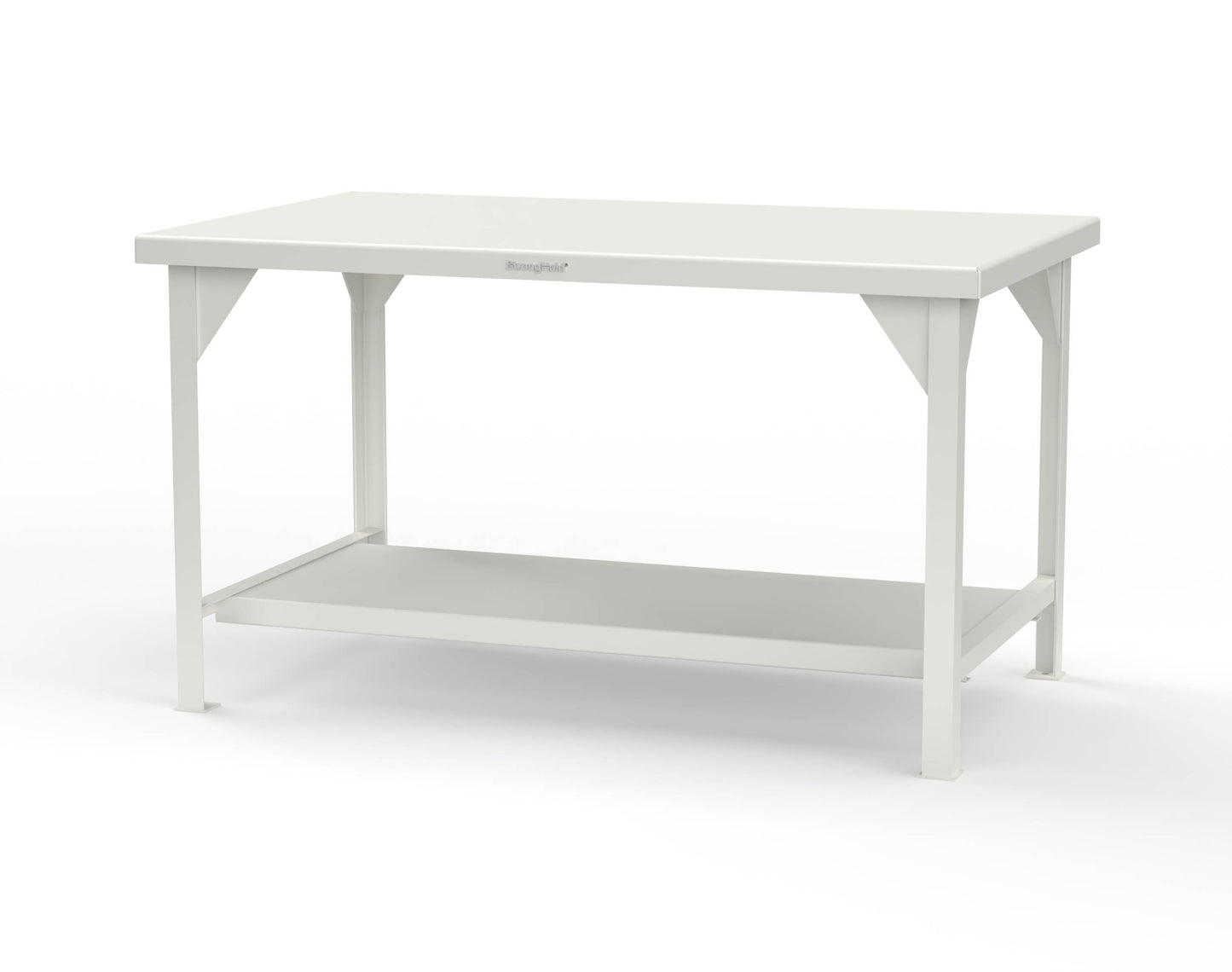 Extreme Duty 7 GA Shop Table with 1 Shelf - 60 In. W x 36 In. D x 34 In. H - T6036-9003