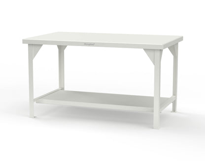Extreme Duty 7 GA Shop Table with 1 Shelf - 60 In. W x 36 In. D x 34 In. H - T6036-9003