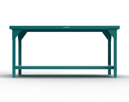 12 GA Industrial Shop Table with Maple Top