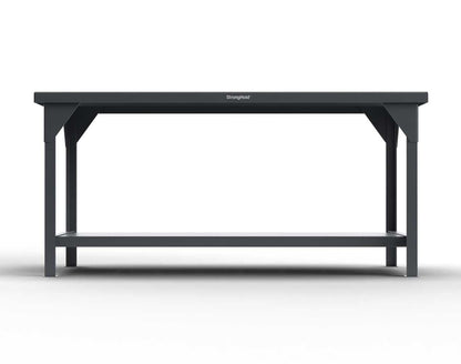 Extreme Duty 7 GA Shop Table with 1 Shelf  - 72 In. W x 36 In. D x 34 In. H