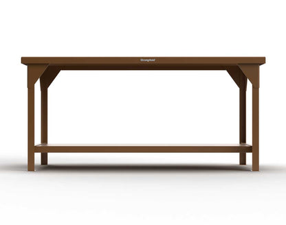 Extreme Duty 7 GA Shop Table with 1 Shelf  - 72 In. W x 36 In. D x 34 In. H
