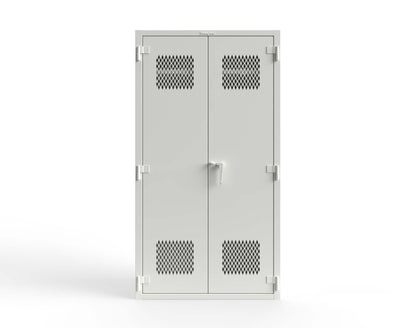 Extra Heavy Duty 14 GA TA-50 Communications Locker - 42 in. W x 24 in. D x 78 in. H - TA-50-COM-L-9003