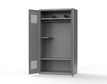 Extra Heavy Duty 14 GA TA-50 Communications Locker - 42 in. W x 24 in. D x 78 in. H - TA-50-COM-L-7037